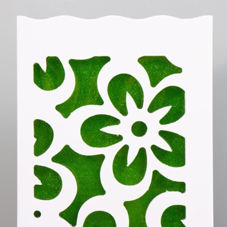Nightlight "Flowers" LED from batteries 3haa usb green 10x10x23cm Risalux-3