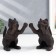 Holders for books of cast iron "kittens" set 2 pcs 12x10x5.5 cm