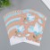 Scrapbooking paper "Pale blue flowers" density 180 grams set 10 pcs 15.5x17 cm
