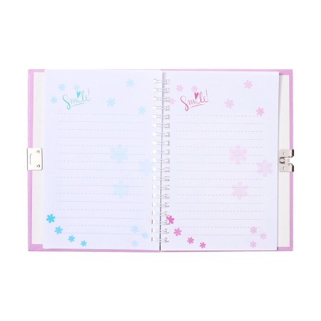 Gift notebook, 45 sheets, line, on the castle, on the crest, girl (17.8x13cm)-4