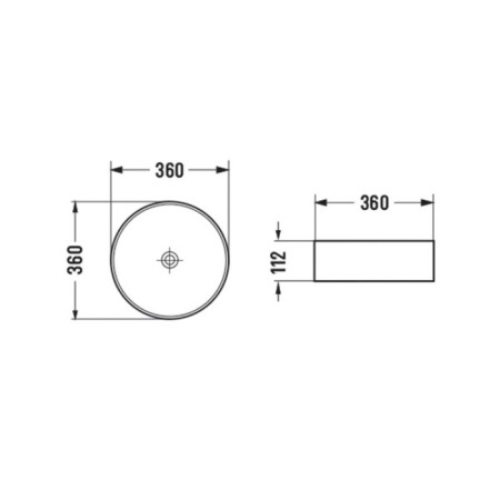Comforty GL05 pad, round, glass, gold color-4