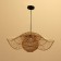 Ceiling Lamp from Rotan "Bulan" 1x120W, E27, 60x60x20 cm