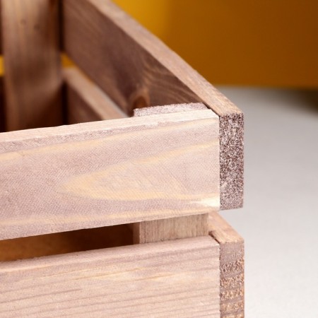 Kashpo wooden 26x16x10 cm natural aged oak-2