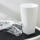 Kashpo for flowers with an insert "Grace", 2.7 l (1.5 l), white color