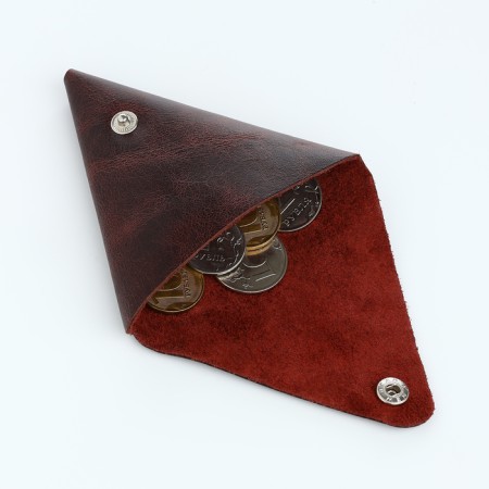 Monetnik on the button, Textura, brown color-2