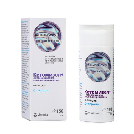 Ketomizole shampoo + zinc "Vitakate", 150 ml