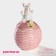 Sugar tower "Bunny", 650 ml, pink color