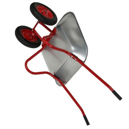 Garden car, two -wheeled: cargo/p 120 kg, volume of 85 l, red handles-3