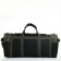 Road bag on a zipper, with an increase, 3 outer pockets, a long belt, black color/hack