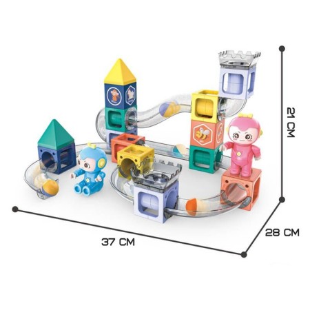 Magnetic designer "Marbble", 38 parts-1