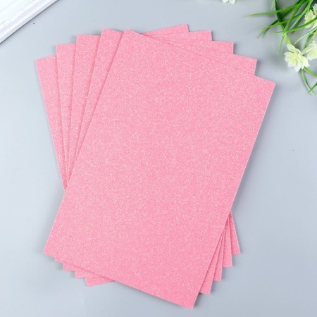 Foamiran glitter Magic 4 Hobby 2 mm cent. Pink, 20x30 cm-1