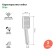 Shower watering can Iddis slide sli1f0ci18, 259x98x15 mm, chrome