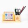 Sanding clock "Love for drawings", souvenir, organizer for the office, 10 x 19 cm