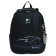 School backpack 38 x 30 x 16 cm, ergonomic back, stavia "monochrome", black