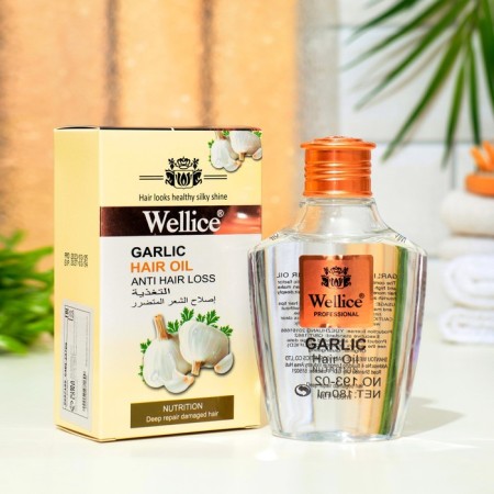 Professional oil from hair loss with garlic, 180 ml