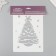 Plastic stencil "New Year tree", size 16x24 cm