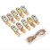 Decorative clothespins with a rope for the suspension "Dracosi" set 10 pcs., 1.5 × 12 × 14 cm