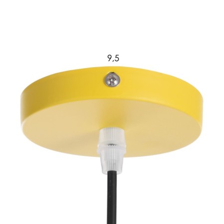 Lamp Bayerlux suspension "Square" 1x40W E27 yellow 16x16x18-116 cm-4