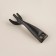 Cast iron pan on a wooden stand Sl Home, D = 22.5 cm, h = 2.5 cm, black color is black