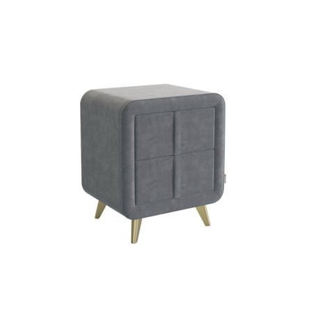 Tumbling bedside Sophie 2, 480 x 370 x 580, graphite (velor)