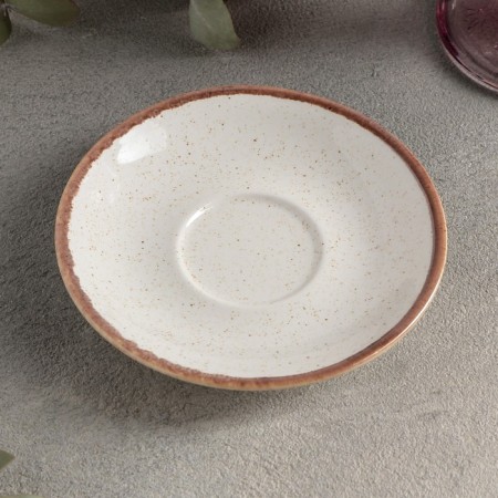 BEIGE coffee bowl, d = 12 cm, beige color-2