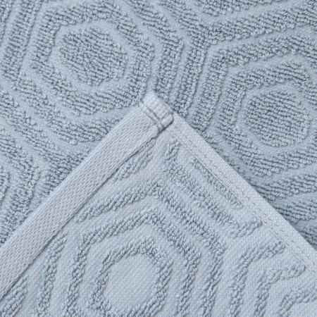 Terry towel "rhombus", color gray-blue, 50x80 cm, cotton, 450g/m-3