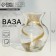 Vase for flowers "Line" glass, transparent, 14 cm.
