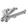 Bolt bolt master, with a hexagonal head, galvanized, Din933, M6x80 mm, 5 pcs