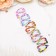 Invisible hair "Astoria" (set 10 pcs) heart bright, 3.5 cm, mix