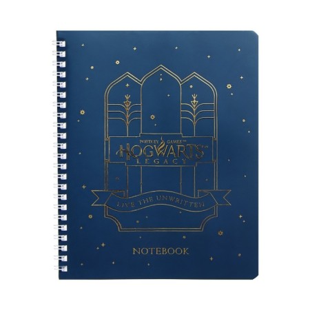 Notebook of 48 sheets in the cage on the crest "Harry Potter", covered cardboard, matte lamination, 3D foil, offset block, 4 types of mix-5