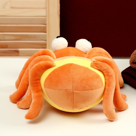 Soft toy "Spider", 27 cm, orange color-2