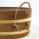 Gang 10 liters with a plastic insert, rope handles, brass hoop of thermo linden