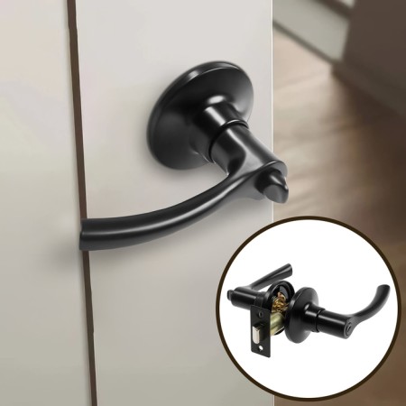 Stiling (fashion 3186), interior, latch, matte black color
