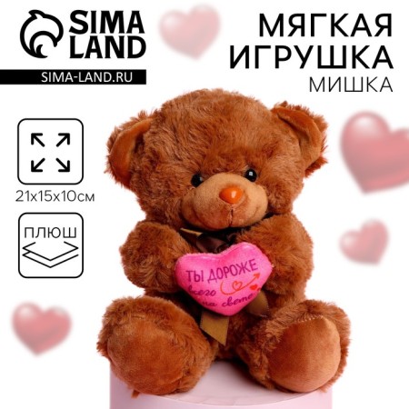 Soft toy "You are the most expensive in the world", Bear, Mix color