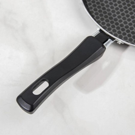 Pancake pan Discovery, D = 22 cm, plastic handle, anti -stick coating, gray color-3