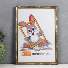 Photo frame plastic 21x30 cm 1557 bronze