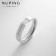 Xuping ring flashing, white color in silver, size 18