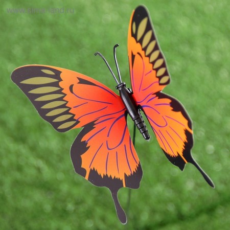Sadter Garden "Butterfly" 10x8cm, 30cm, mix / packing 25pcs, price per pcs-8