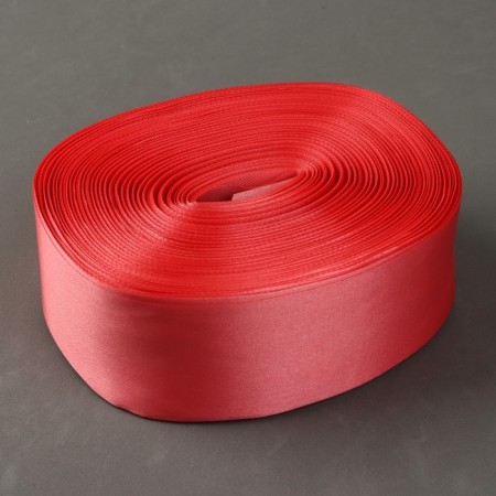 Satin tape, 50 mm × 100 ± 5 m, coral color-1