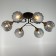 Svetogor chandelier "Light" 6x60W E27 Black 64x64x21cm