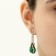 Set 2 objects: earrings, necklace “Phoenix” drop, white-idle color in gold, 35cm