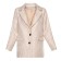 Female jacket, light beige color, goose foot, size 50
