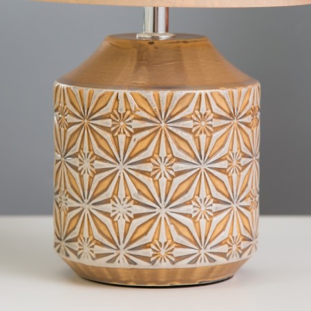 Table lamp "Flowers" E14 15W gray mix 20x20x32 cm Risalux-4