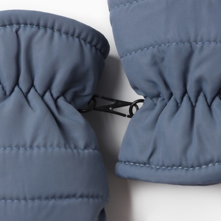 Winter children's mittens minku, color gray-blue, 15cm-3