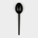 Spoon table plastic disposable "standard", 16 cm, black color