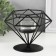 Climber metal, glass "Diamond" black 13.5x14x12 cm
