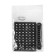 Torso key key with phone number, plastic, black
