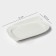 Porcelain dish Magistro "Libretto", 14 × 9.5 cm, white color