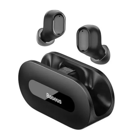 Wireless headphones Baseus EZ10, vacuum, BT 5.3, 40/300 mAh, black-1