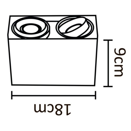 ARTE LAMP PICTOR A56555PL-2BK, GU10, 2x50 W, 9x18x12 cm, black.-2
